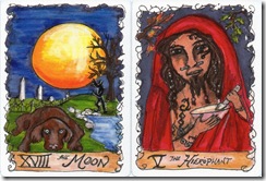 Moon and Hierophant